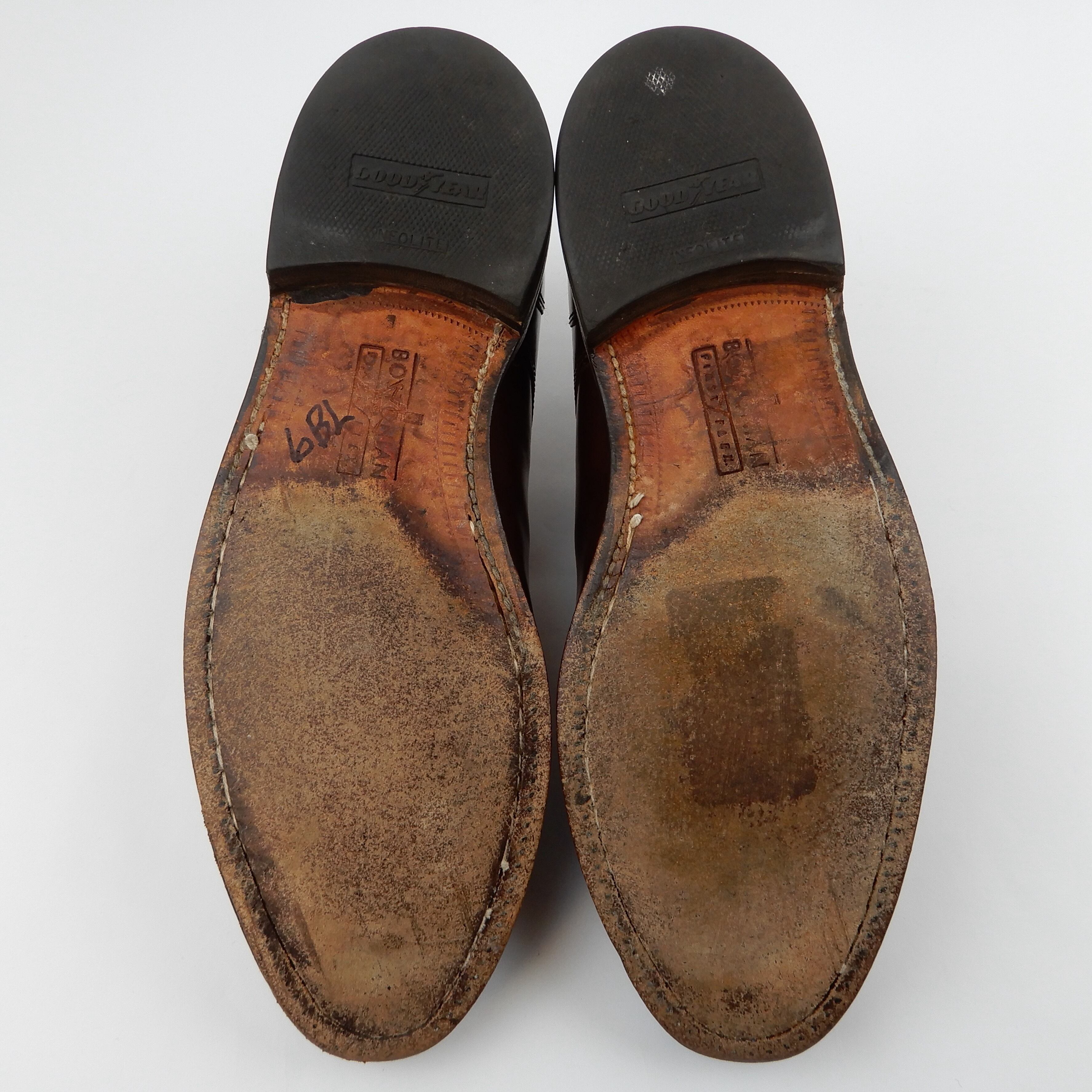 BOSTONIAN Crown Windsor Cap Toe Shoes 1990s US8.0D | Loki Vintage&Used