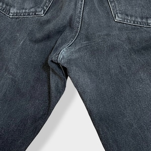 【LEVI'S】90s USA製 550 ブラックデニム ジーパン ジーンズ W32 L36 ボタン裏 刻印553 サンベニート工場 テーパード リーバイス ヴィンテージ 雰囲気系 黒 US古着