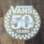 【ST-1045】VANS バンズ スケートボード ステッカー 50 years sticker ゴールド