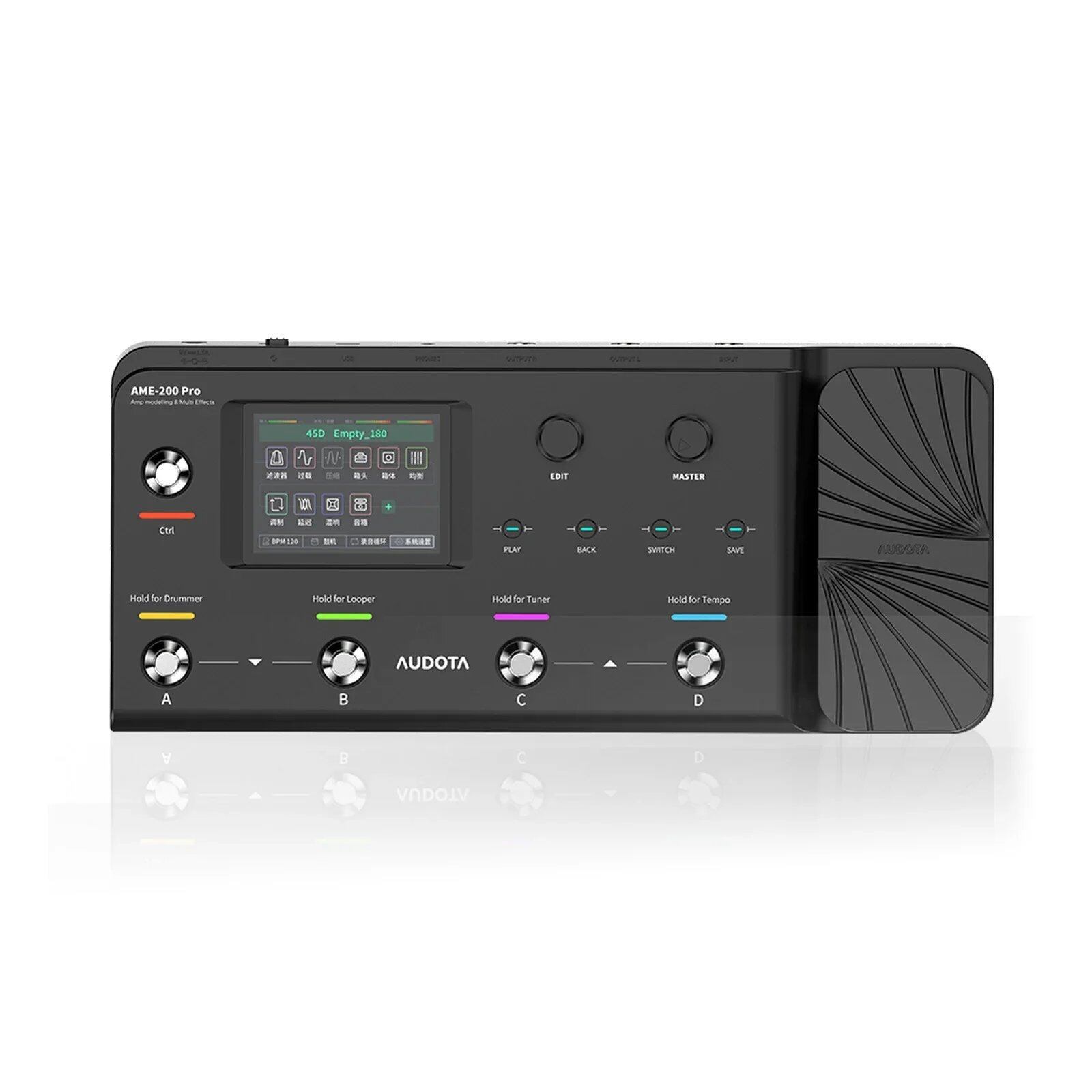 Audota Ame-200 Proアンプモデラー200プリセット10エフェクトペダル