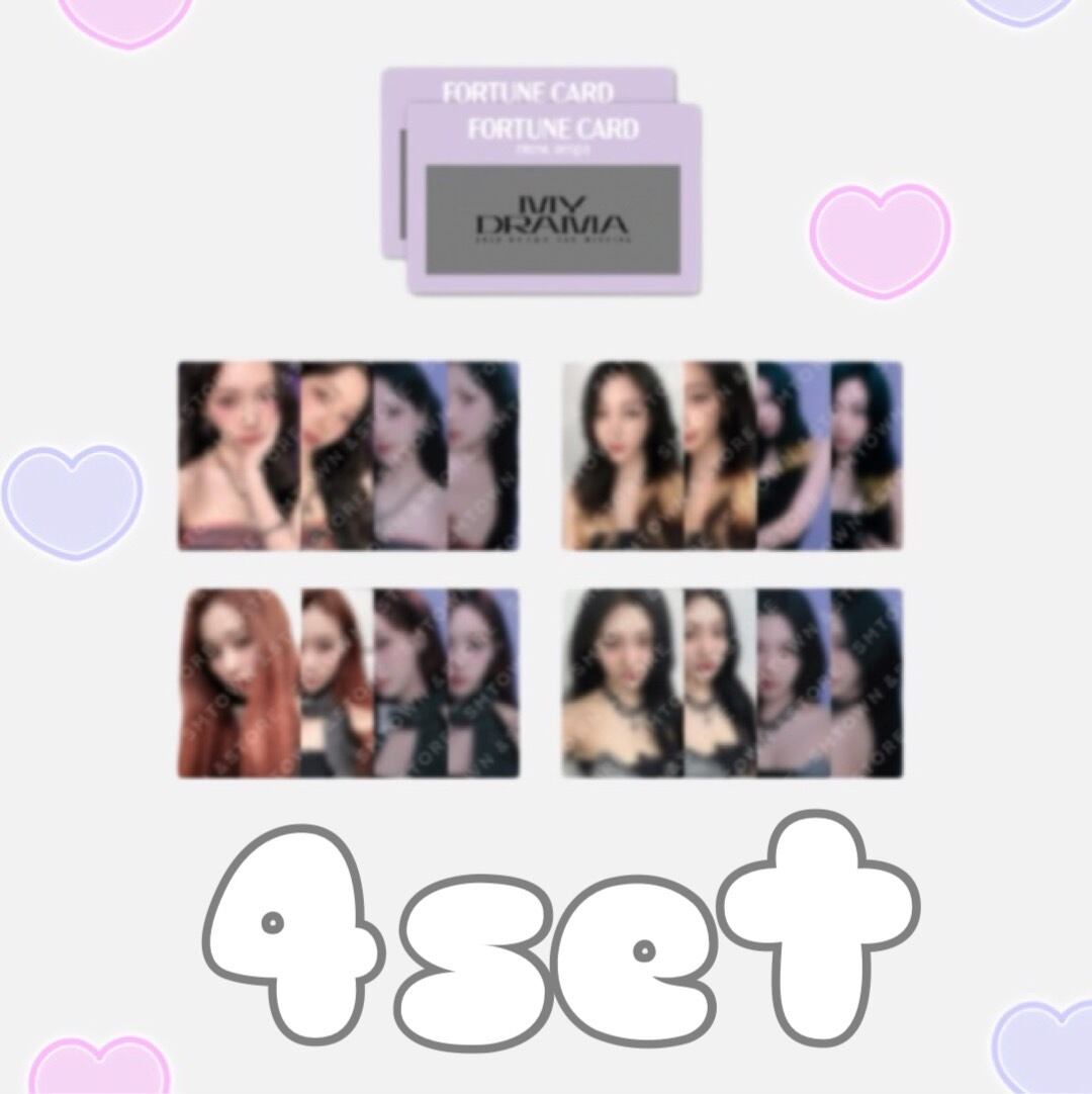 2023 aespa FAN MEETING MY DRAMA FORTUNE SCRATCH CARD SET 公式