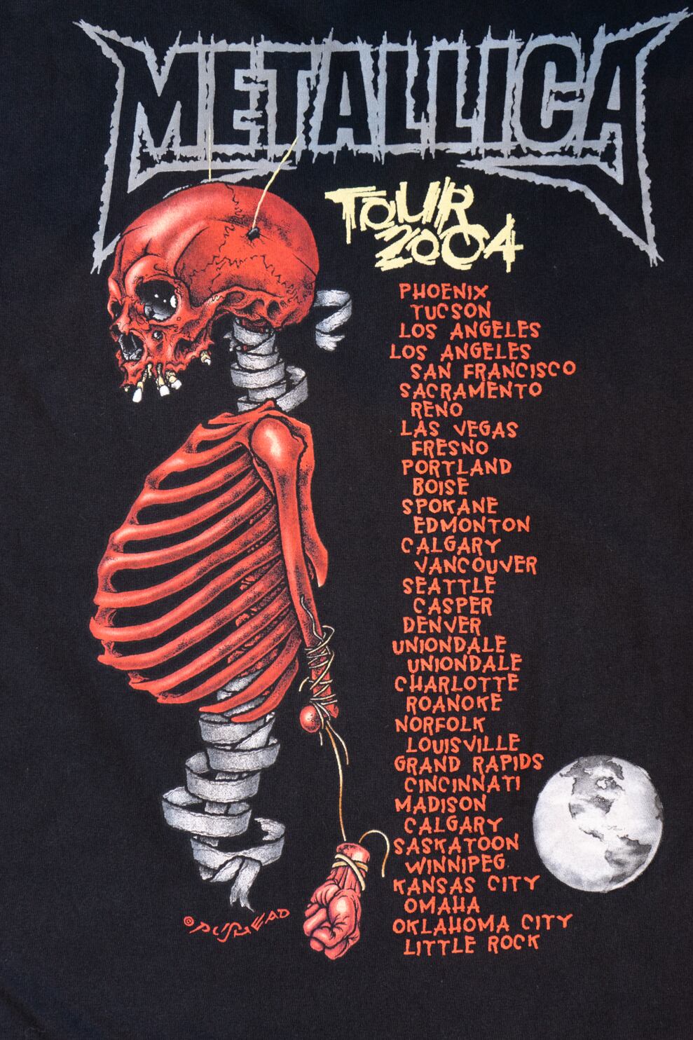 FABRIC MADE IN USA】04's METALLICA PUSHEAD Madly in Anger with the