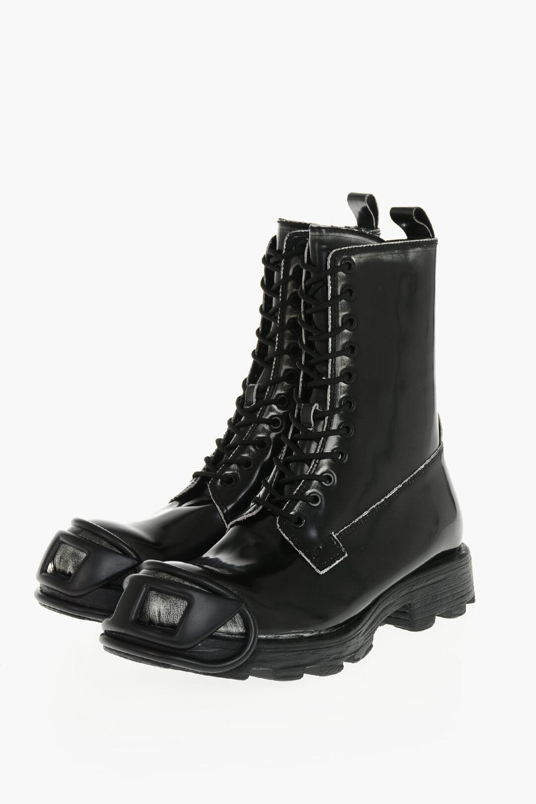 DIESEL ブーツ レザー・ラバー