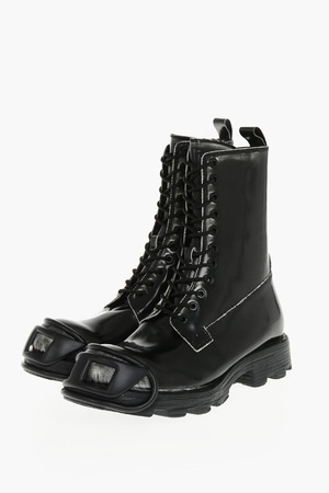 DIESEL ブーツ レザー・ラバー