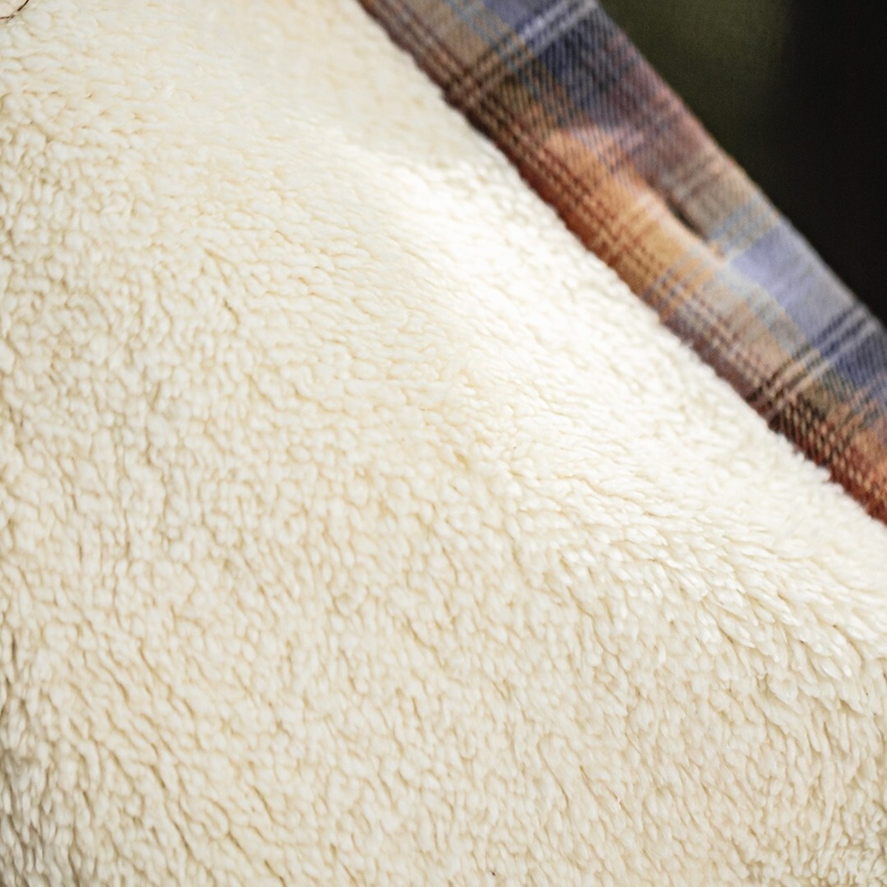 Plaid Fleece Lining Warm Shirt / チェック フリース ライニング ワーム シャツ