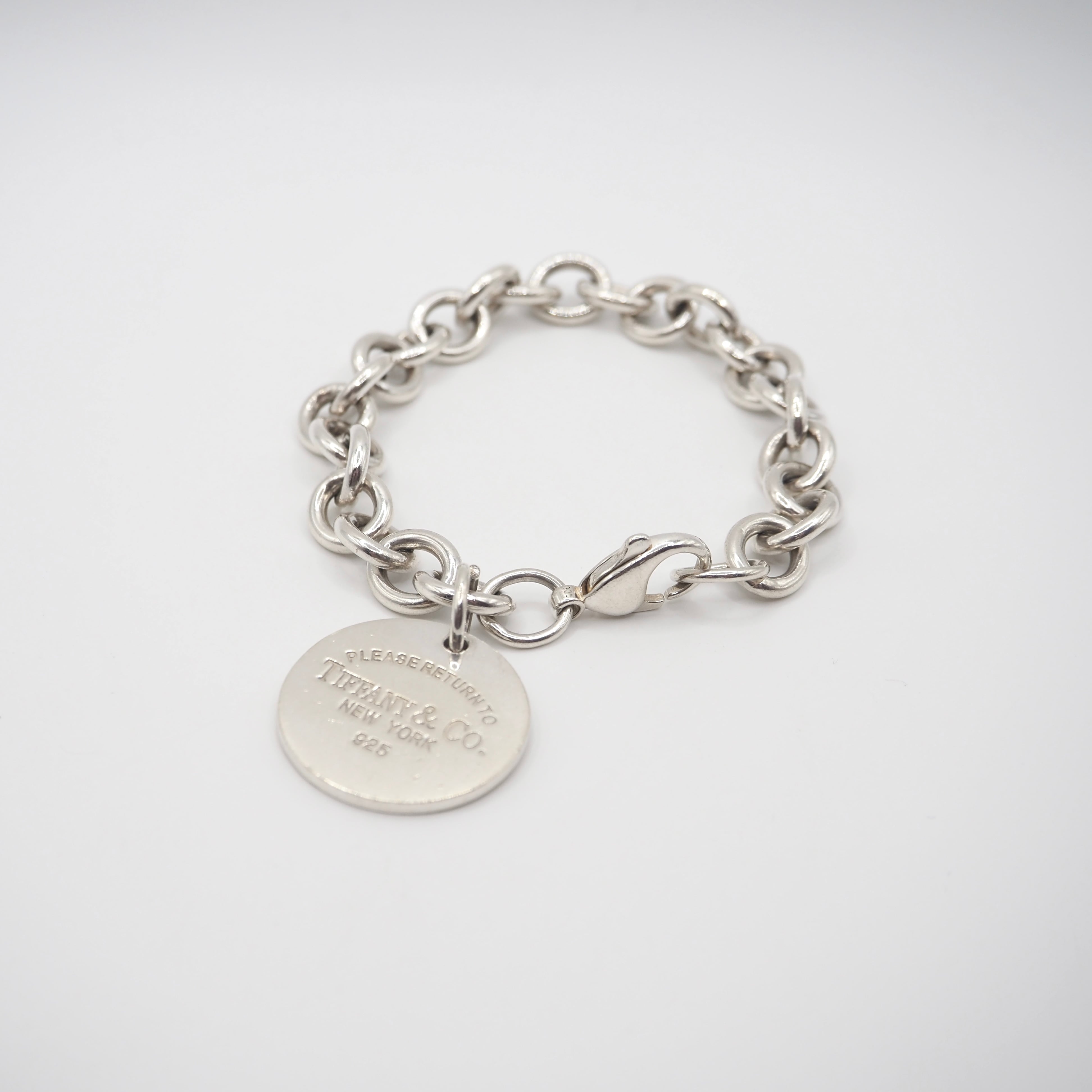 Tiffany&Co. リターントゥ ラウンドタグ ブレスレット シルバー925