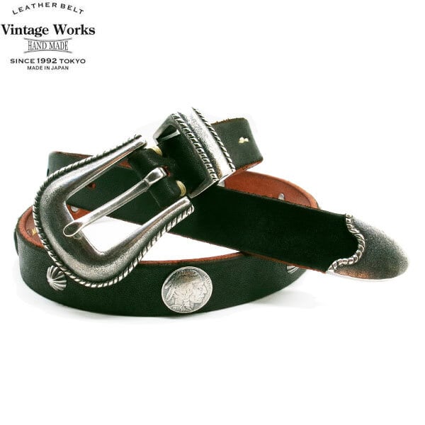 VINTAGE WORKS BELT DH5738 CH-1 CHASIN BLACK ビンテージワークス