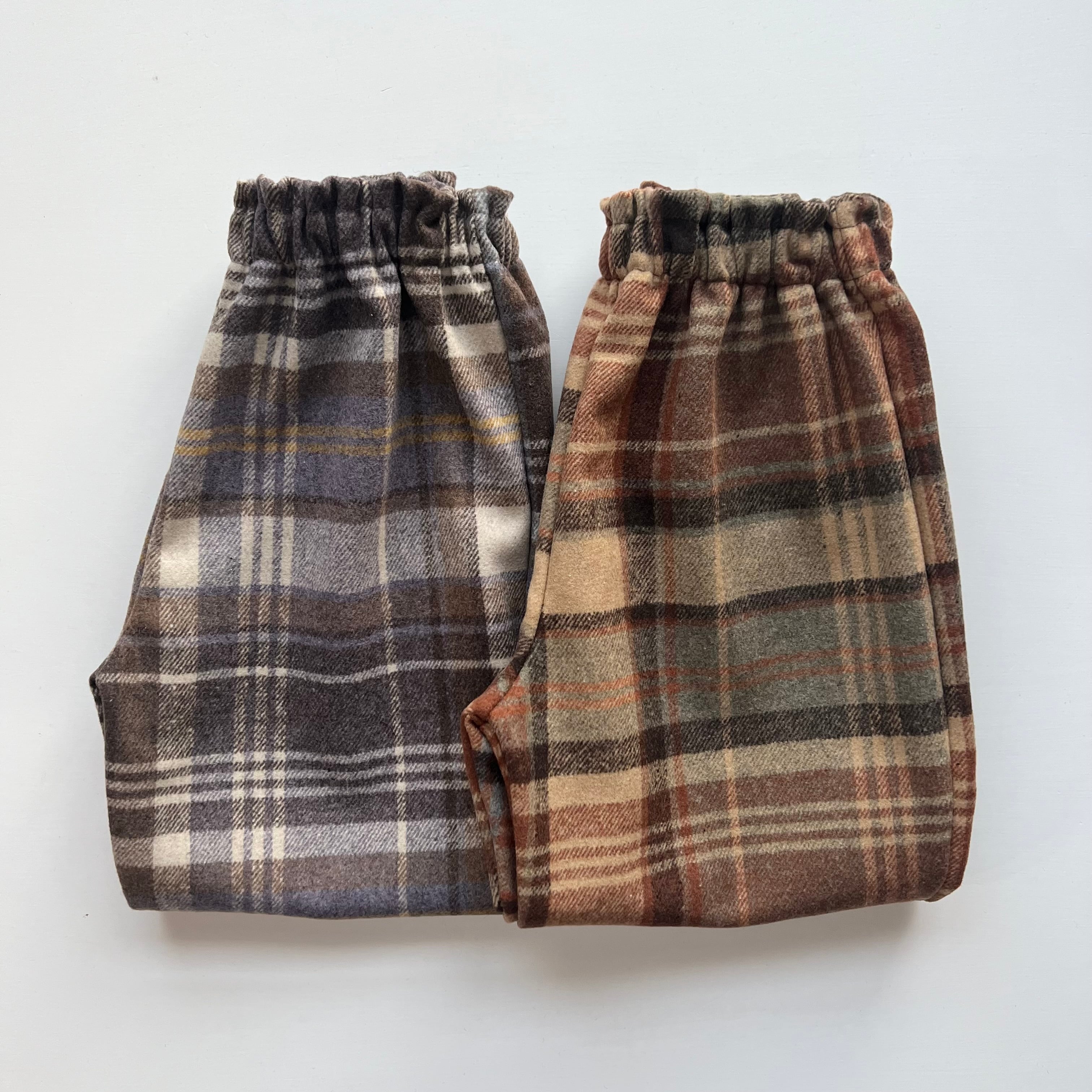 チェックワイドパンツ(80〜90cm)3364