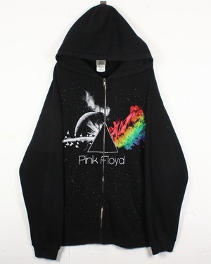 【Caka act2】 "PINK FLOYD" "Dark Side The Moon" "LIQUID BLUE" Zip Up Hoodie