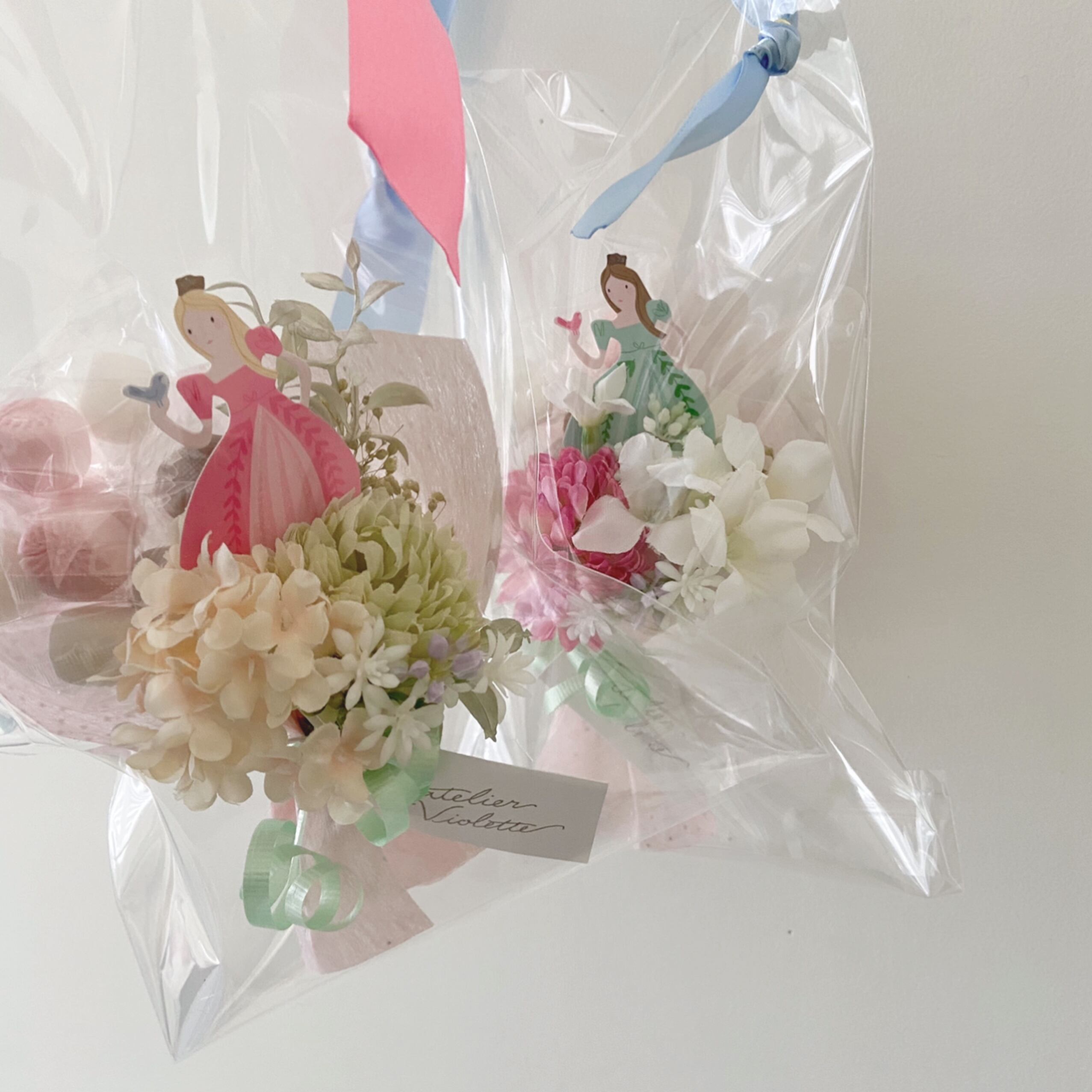 リボンバッグキャンディブーケ ミニブーケ キャンディ プレゼント L Atelier Violette アトリエ ヴィオレット