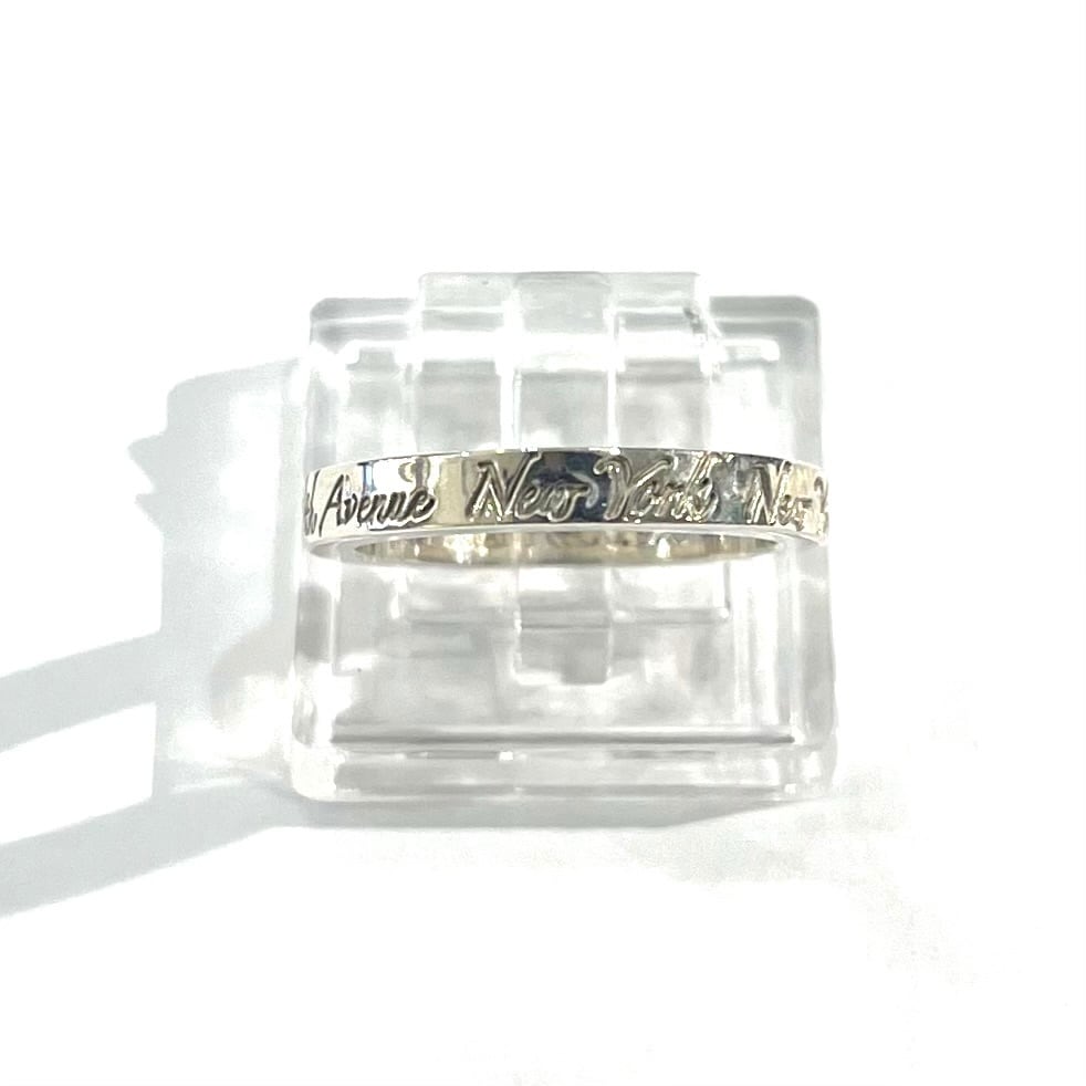 TIFFANY＆CO】【9号】 2508 ティファニーaddressナローリング 指輪