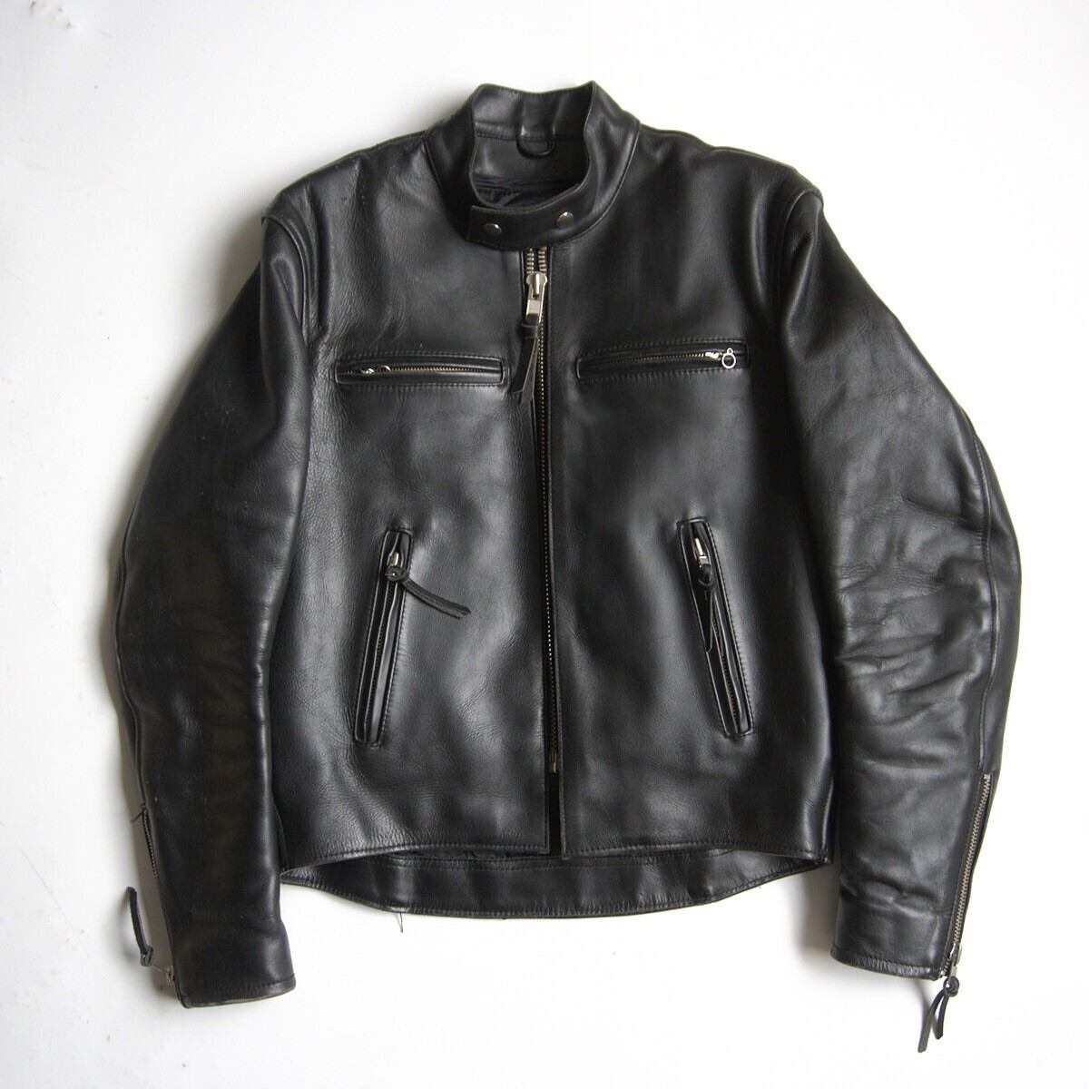 美品⭐︎KADOYA シングルライダースジャケット ブラック 雰囲気抜群】KADOYA【シングルライダースジャケット】 M ブラック