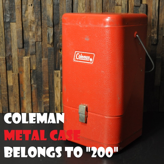 コールマン ガルウィング メタルケース レッド ビンテージ 200系適合 後期型 COLEMAN VINTAGE METAL CASE 美品 1