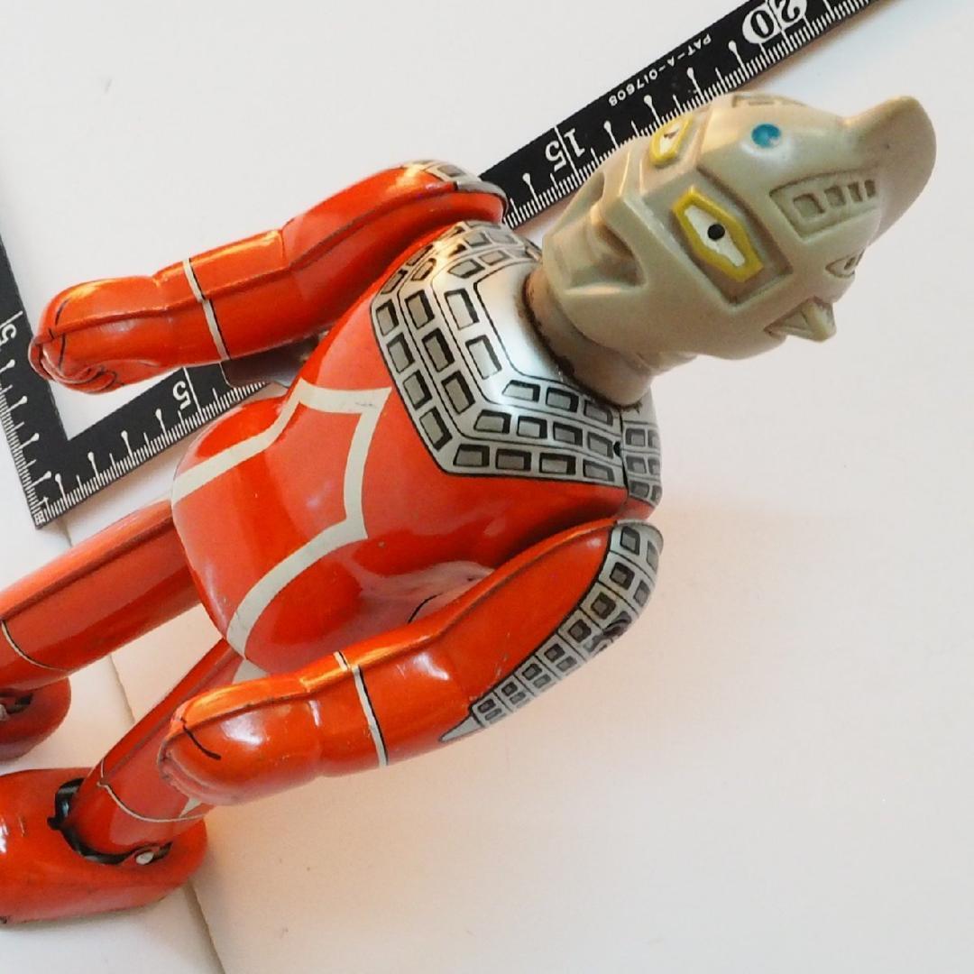 ブルマァク【ウルトラセブン 動作確認済】当時物ブリキ ゼンマイ歩行 
