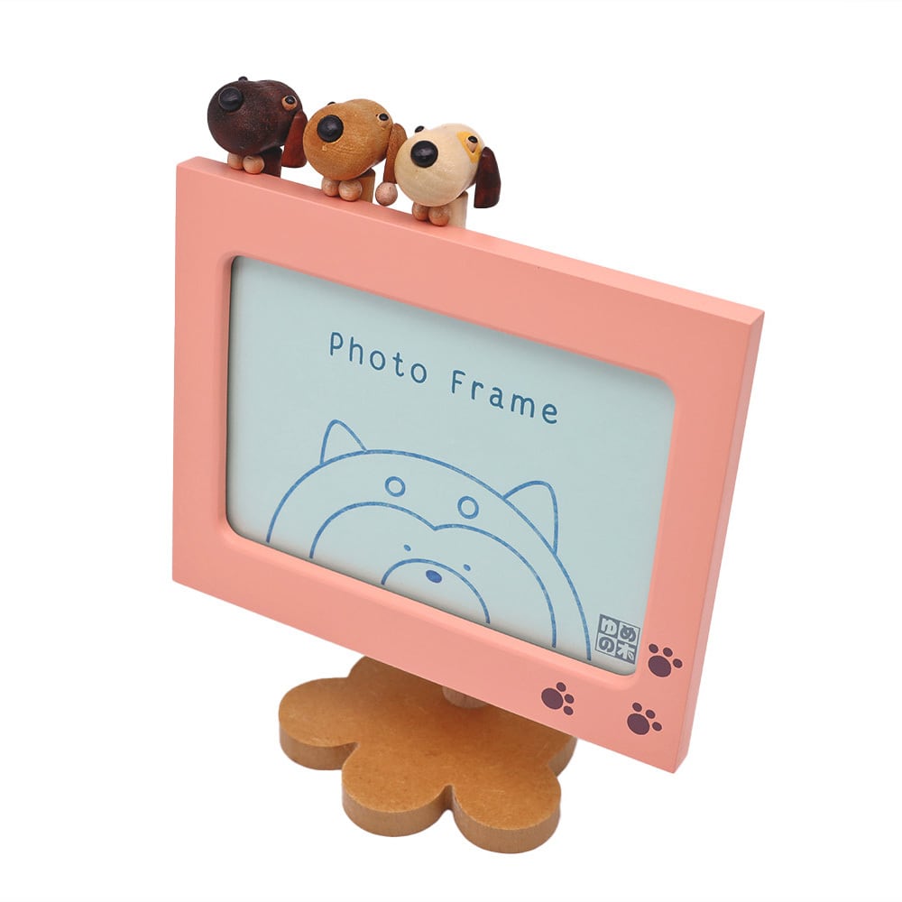 アクションフォトフレーム 犬（18弁） | オルゴールショップ「ゆめの木」