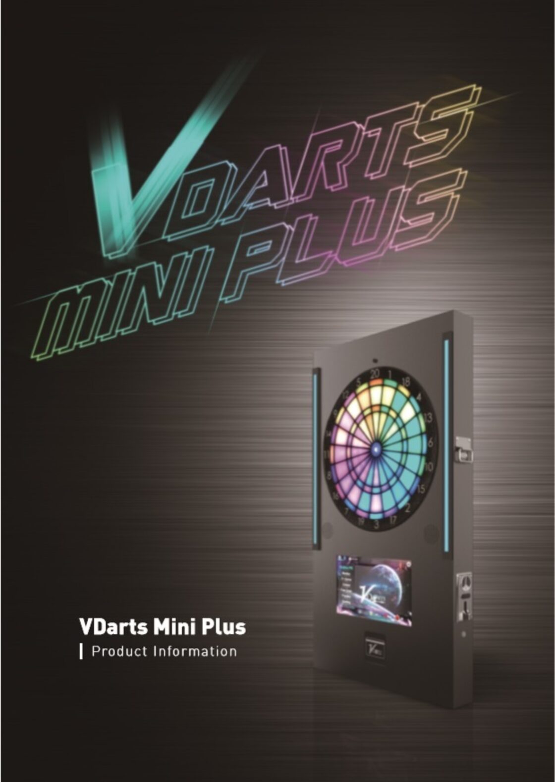 オールインワン VDartsMINIPLUS 壁掛け 業務用ダーツ マシン (日本正規 