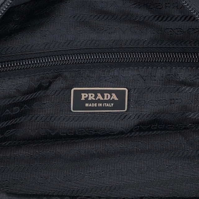 PRADA プラダ ハンドバッグ ブラック トライアングルロゴ ナイロン トートバッグ vintage ヴィンテージ オールド mbeuzk