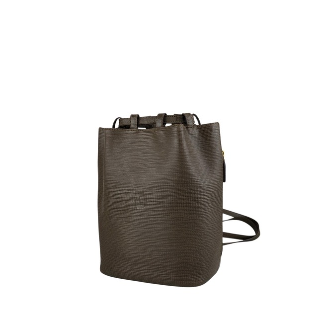 FENDI フェンディ ショルダーバッグ ブラウン FFロゴ レザー 巾着 2WAY vintage ヴィンテージ オールド z6vszr