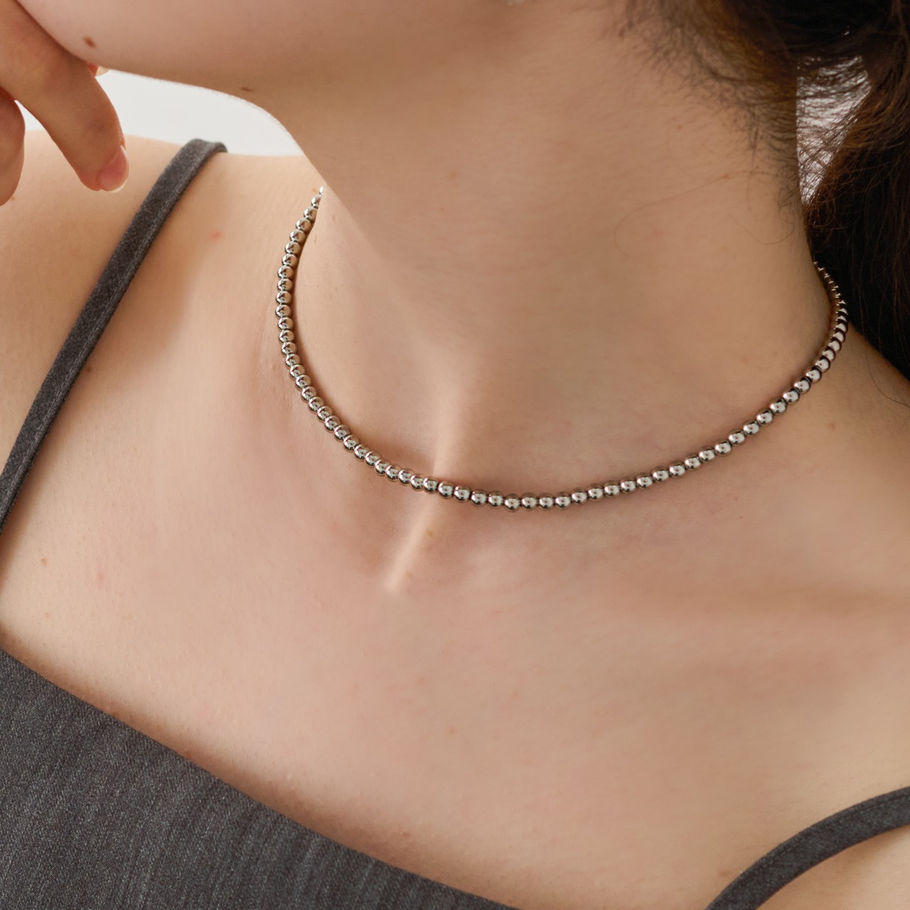 7/3(金)21時新作発売* stainless ボールチェーン ネックレス