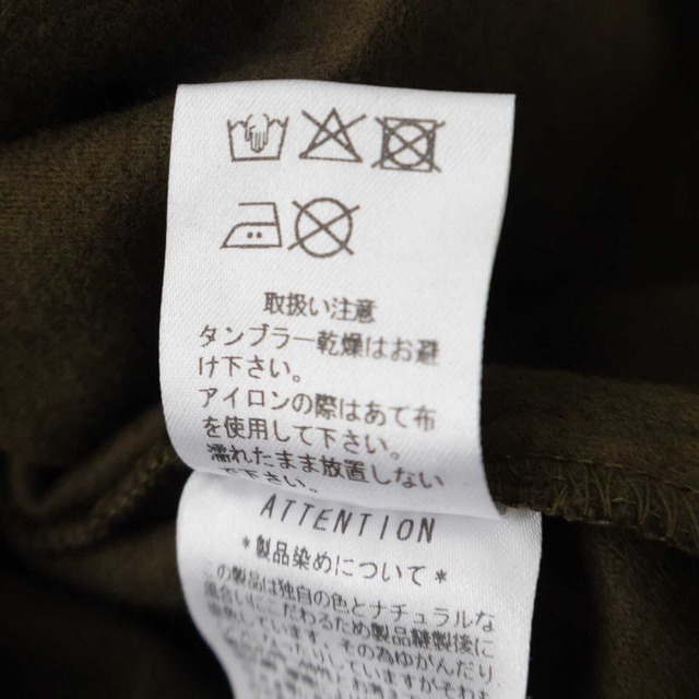 リネン RINEN 20/1ネル両面起毛 クルーネックシャツ(R37608)全4色