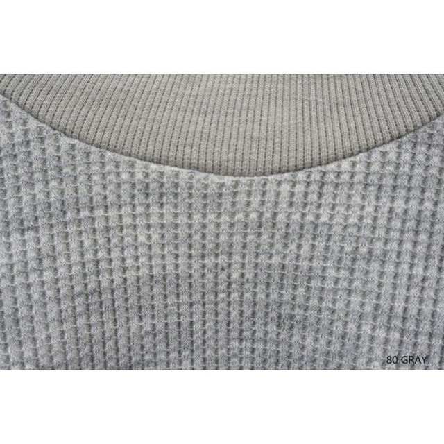 YARRA (ヤラ) JACKALLワッフルプルオーバー【日本製】YR-1551-272