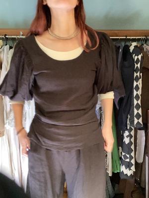 【MADE TO ORDER】GLYCINE puff sleeve blouse