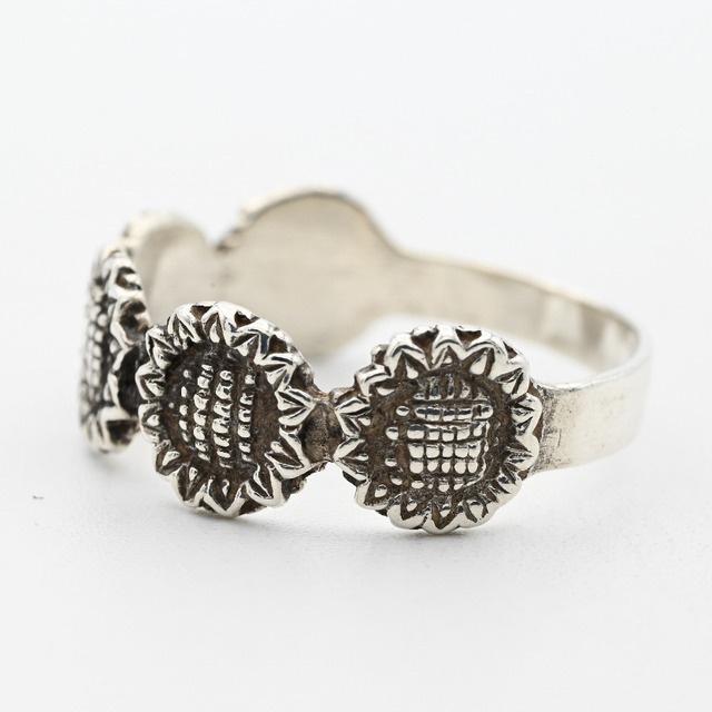 Sunflower Design Fancy Ring #15.5 / Denmark