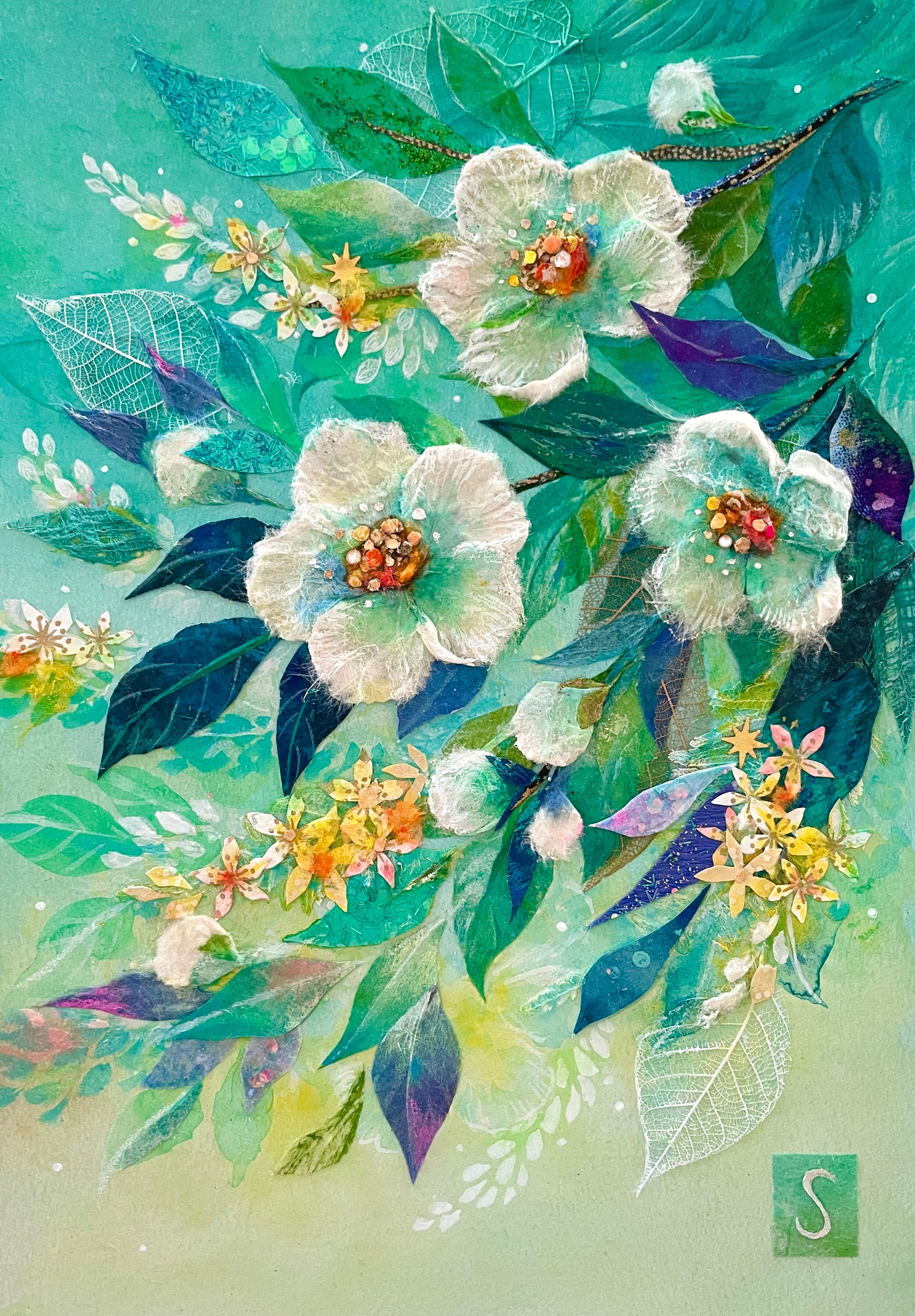 テクスチャーアート「蓮の花」 | Pay ID