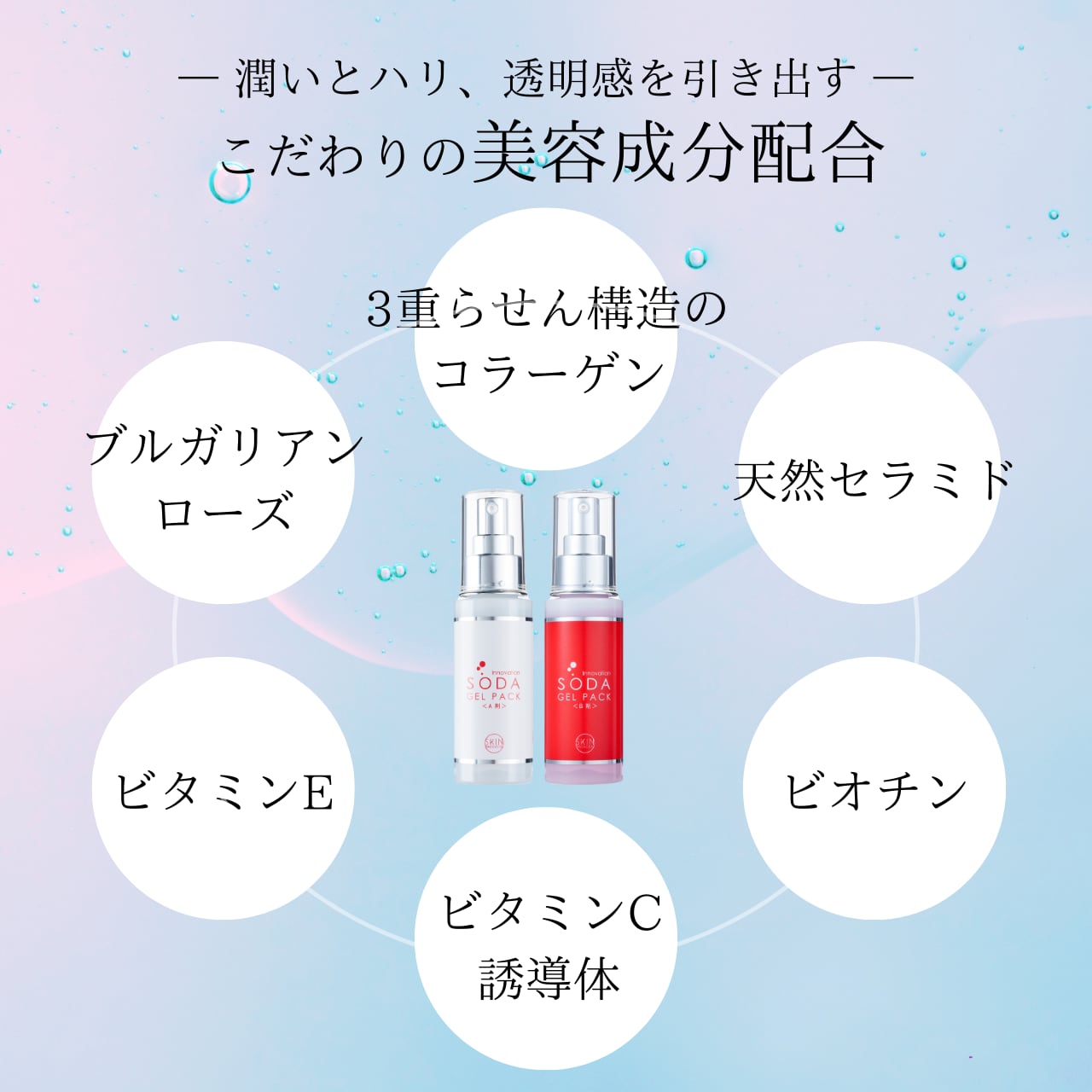 マリープラチーヌ スキンイノベーション ソーダジェルパック（A