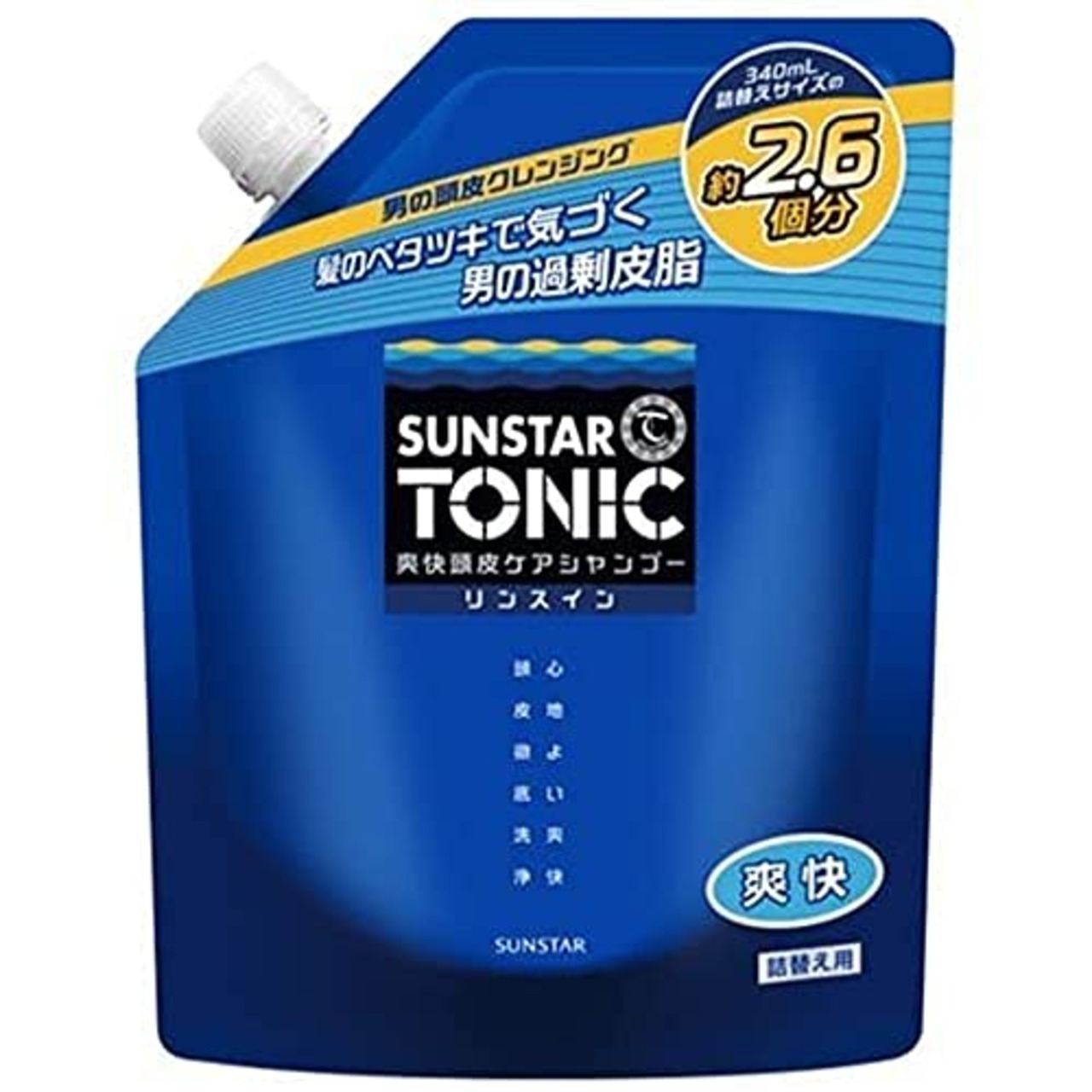 【大容量】 SUNSTAR TONIC(サンスタートニック) シャンプー リンスイン 爽快頭皮ケア 詰替え用 900mL ノンシリコン処方 [シトラスハーブの香り]