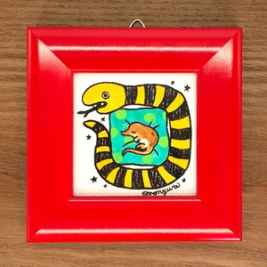 【monyura】原画 「トガリネズミとヘビ」