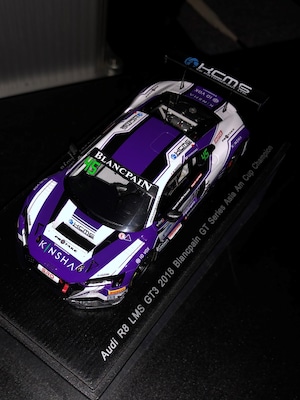 【Spark Model】　1/43スケール　ミニカー　【Audi R8 LMS GT3 2018 Blancpain GT Series Asia Am Cup Champion】　特注品モデル