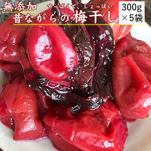 【山形県産】山形の漬物【梅干し/訳あり】【３００g×５袋】【 送料無料】