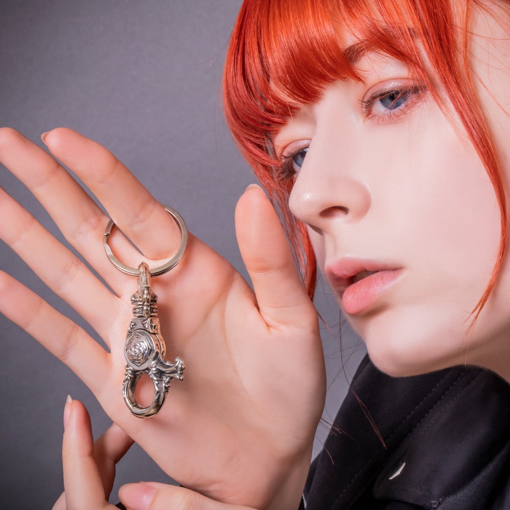 ローズナスカンキーホルダー ACK0056 Rose Clip keychain シルバー