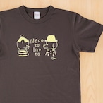Tシャツ [ねこといぬと：帽子] ココアブラウン