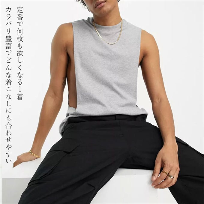 【Hanes for BIOTOP】ノースリーブ　Tシャツ　タンクトップ