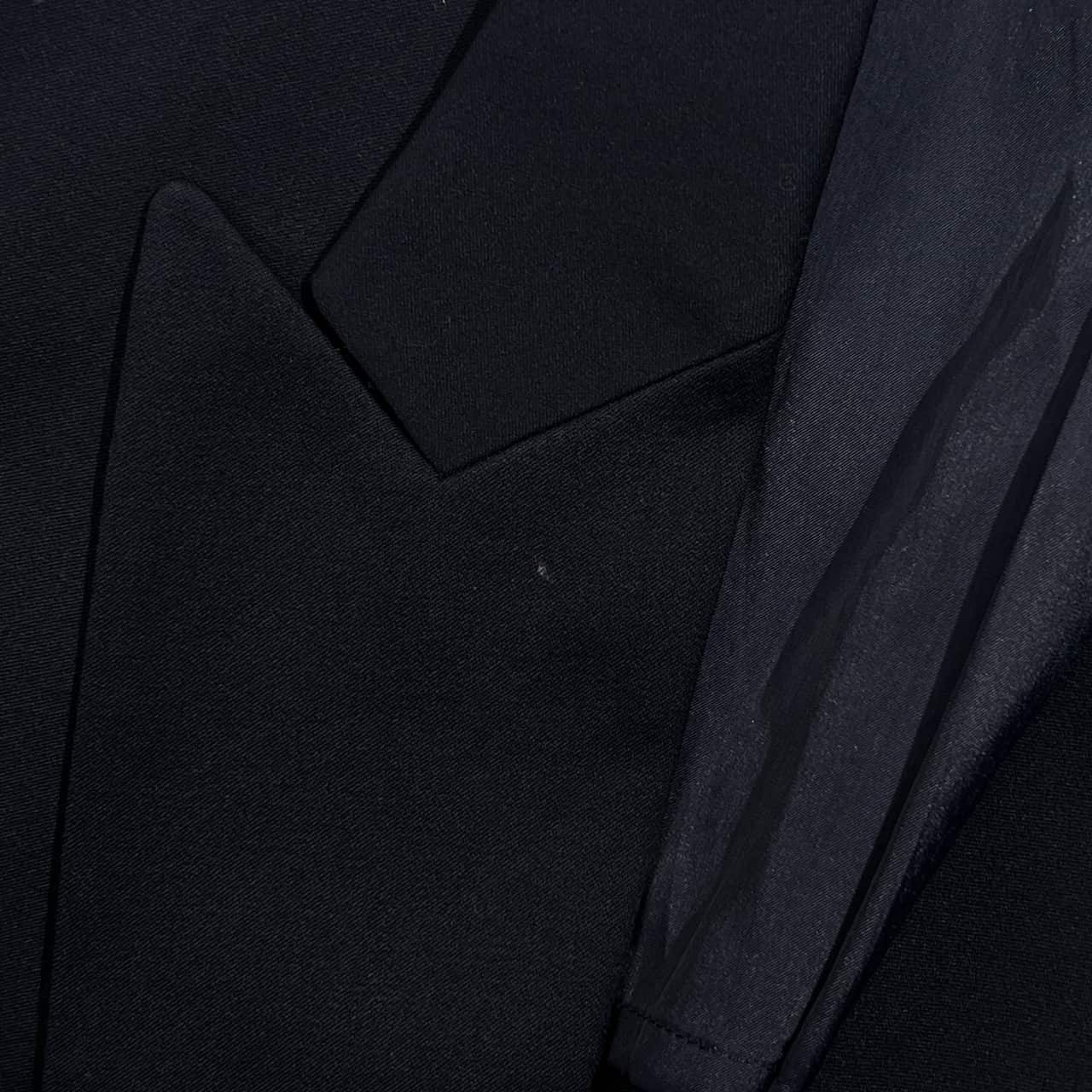 LANVIN studio ランバンスタジオ 背抜き ダブル テーラードジャケット H50-26/ネイビー ブラック メンズ