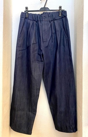 「備後」12oz Red Selvedge Denim 2 Tuck Wide Easy Pants　Dark Indigo
