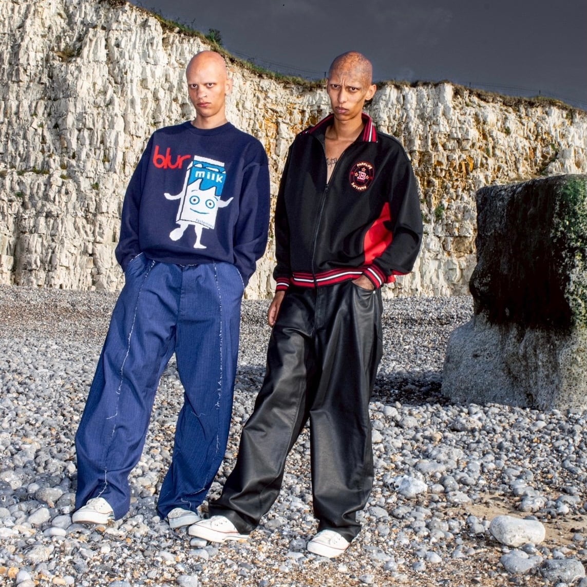 Blur × F-LAGSTUF-F TRACK JACKET (BLACK/RED) | HEIGHTS Online Store