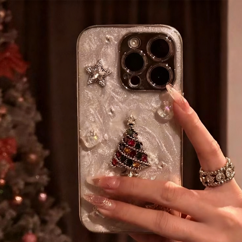 ChristmasジルコンツリーiPhoneケース