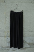 Black, flowing wide-leg slacks