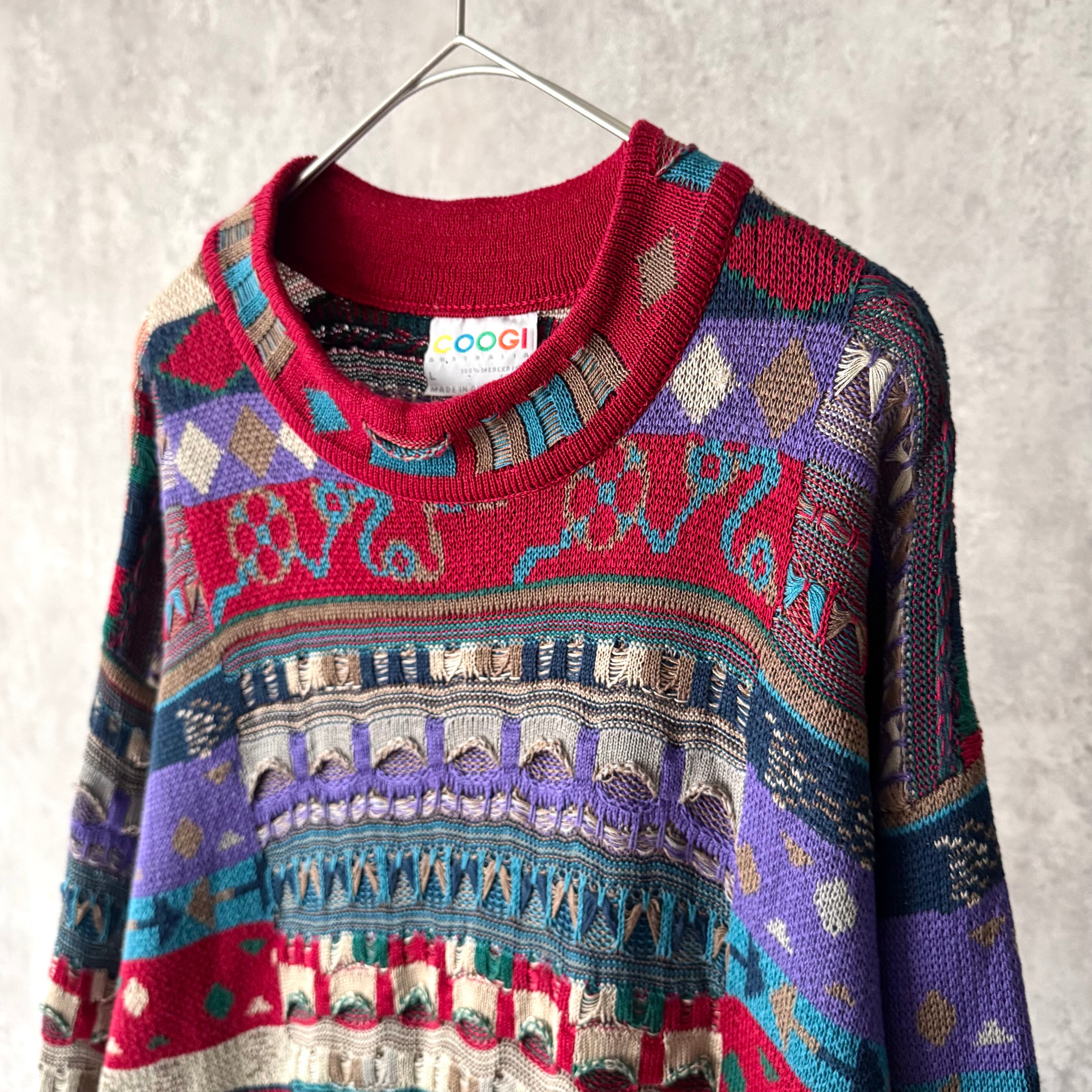 90s Coogi 3D cotton knit | Muri vintage