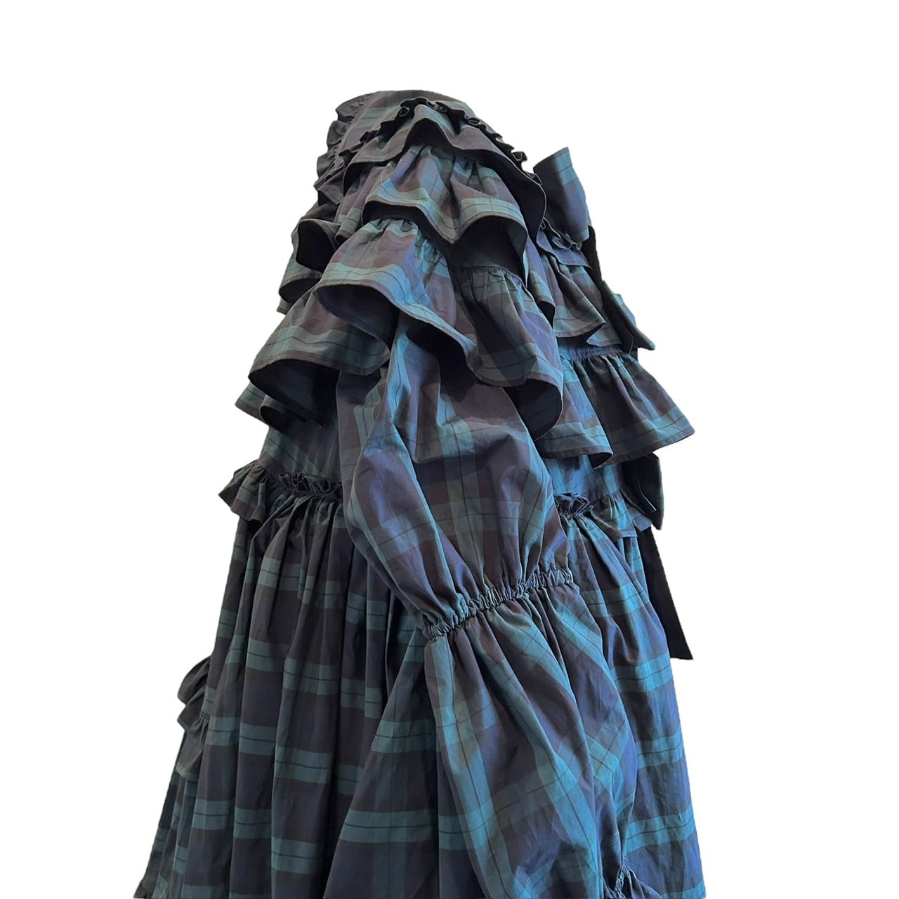 フリルケープドレス GREEN | HEIHEI