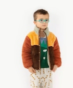 tiny cottons color block polor sherpa jacket