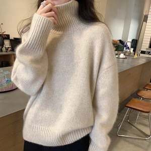 タートルネック 長袖 ルーズ ニットセーター レディース トップス ニット セーター プルオーバー インナー 丈長 ミディアム 長袖 ドロップショルダー ハイネック 襟付き スタンドカラー オーバーサイズ リブ かわいい 大人可愛い きれいめ シンプル カジュアル おしゃれ こなれ感 無地 春 秋 冬 ママ 通勤 学生 学校 通学 デート お出かけ 旅行 公園 女子会 休日 重ね着 暖かい 体型カバー 普段使い 着回し S M L XL ゆったり グレー ベージュ ブルー キャメル