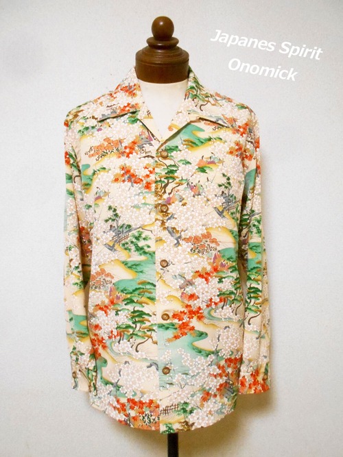 着物アロハシャツ Kimono Hawaiian Shirt AL-877/L