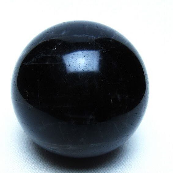 モリオン 黒水晶 丸玉 64mm 一点物 151-9572