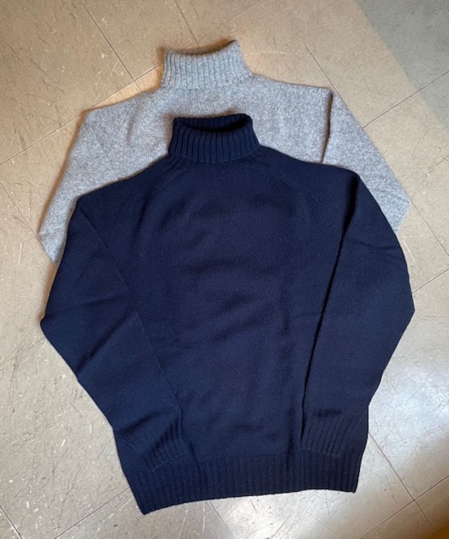 HARLEY OF SCOTLAND ”SUPER FINE LAMBSWOOL POLO/NECK（TURTLE/NECK） SWEATER ...