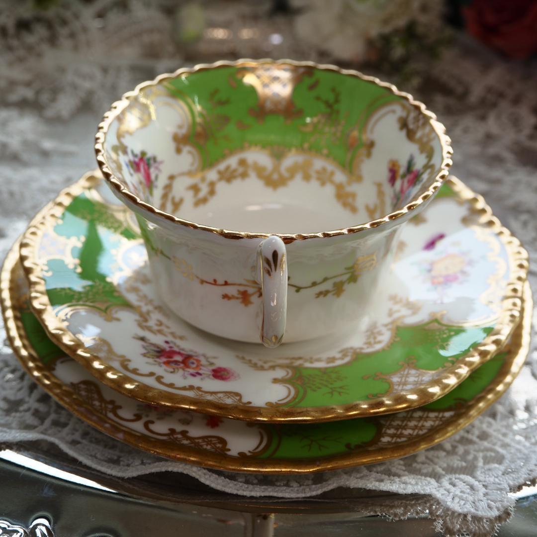 コールポート バットウイング カップのみ 2客 1910年代 アンティーク A コールポート バットウイング カップのみ 2客 1910年代 アンティーク A