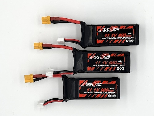 Newカラー特価3個セット◆M2EVO&V2&V1&EXP用リポ 11.1V 900mAh45C ,NH2263◆NeoHeliオリジナルバッテリー